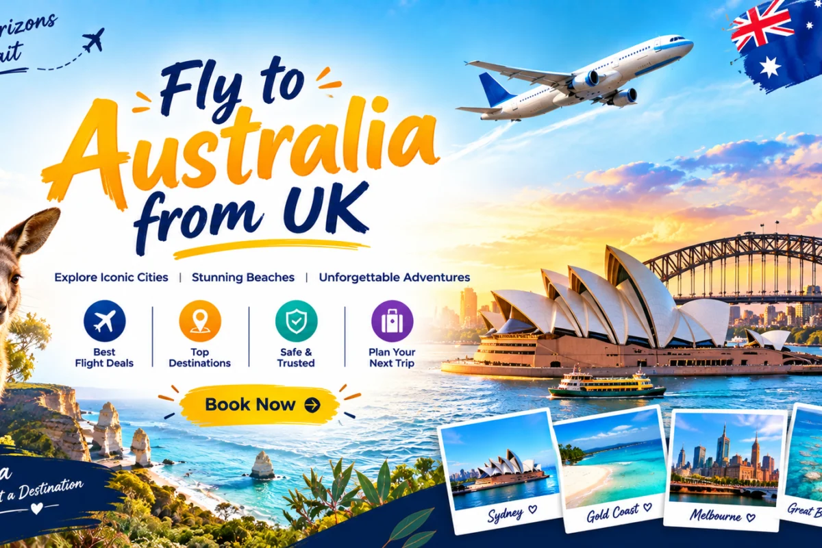 Fly to Australia from UK