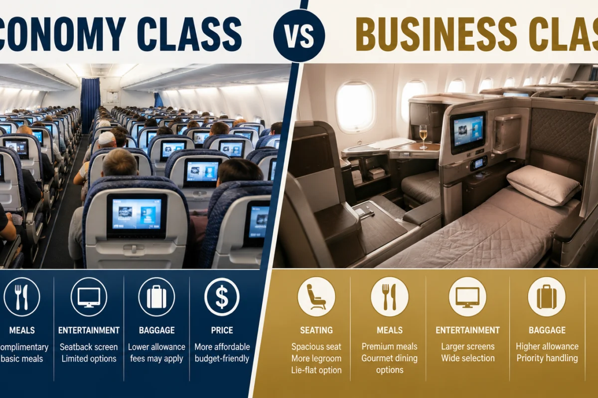 Economy Class vs Business Class