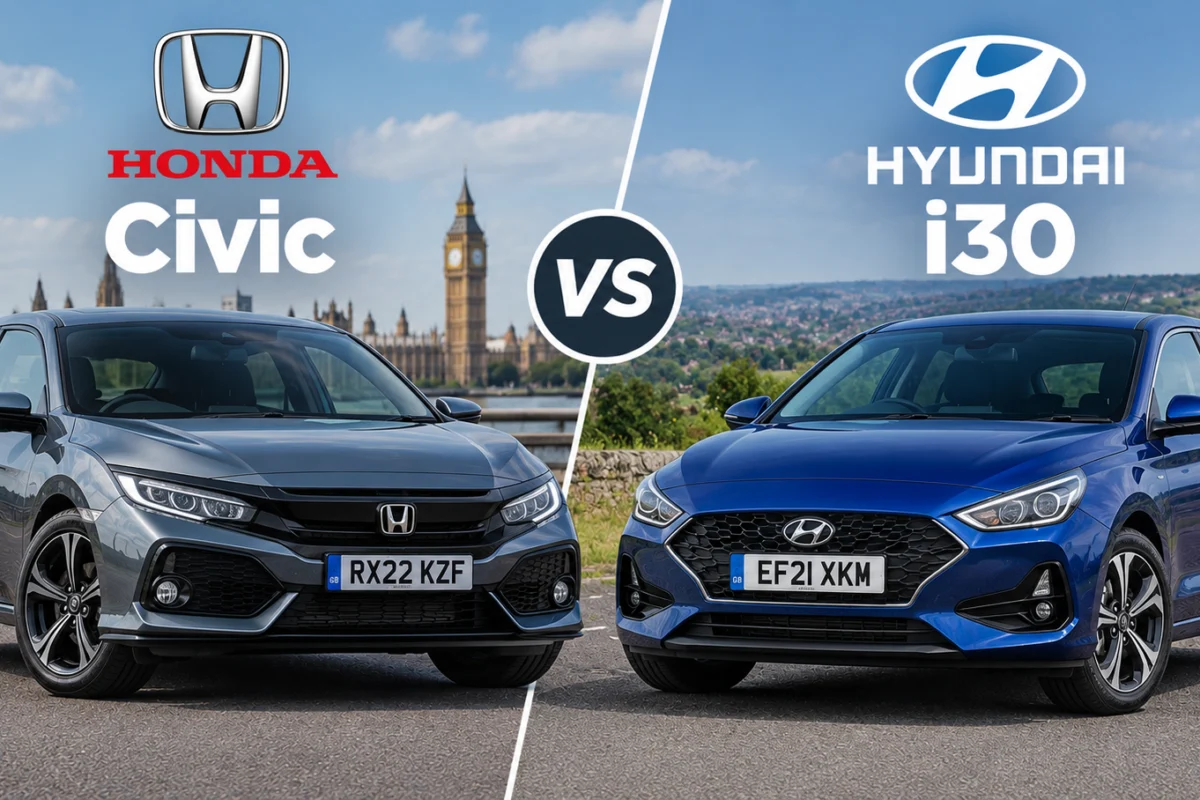 Honda Civic vs Hyundai i30 UK