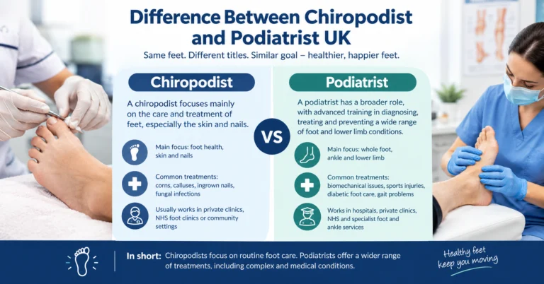 Difference Between Chiropodist and Podiatrist UK: The Complete 2026 Guide